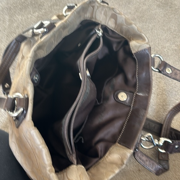 Coach Signature Brown Carryall - Picture 4 of 7